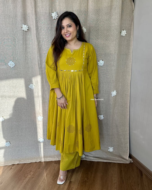 New smart casual Cotton Kurti set ☘️☘️ (DKGH19)