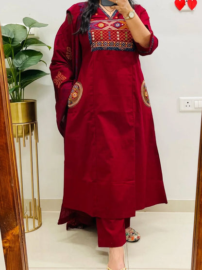 KURTA PENT WITH DUPATTA SUIT SET (LK10)