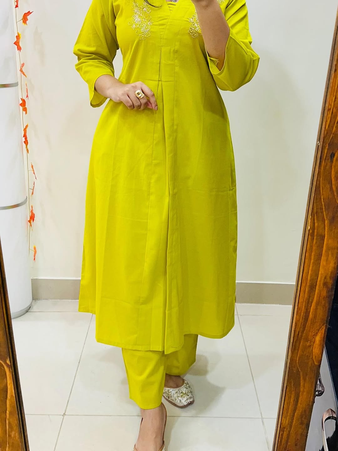 Premium Floral Fine cotton kurti Palazza set (LKCD02)