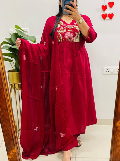 KURTA PENT WITH DUPATTA SUIT SET (LK14)