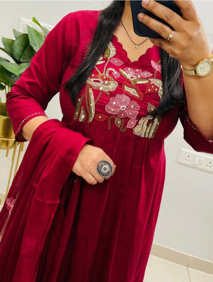 KURTA PENT WITH DUPATTA SUIT SET (LK14)