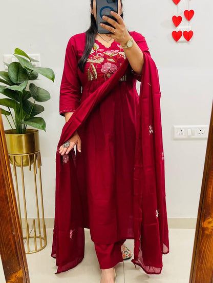KURTA PENT WITH DUPATTA SUIT SET (LK14)