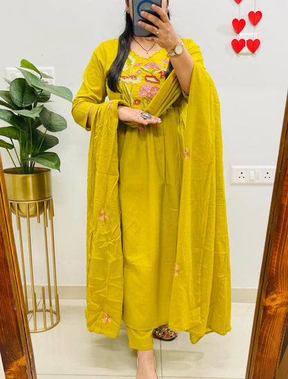 KURTA PENT WITH DUPATTA SUIT SET (LK16)